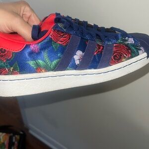 Satin Floral Adidas Superstar